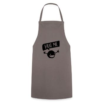 Hug Me - Cooking Apron - grey - Front - AI Model Male 185 dark (185cm)