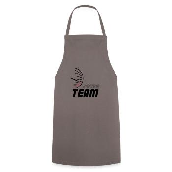 racing_team_01 - Kochschürze - Grau - Vorne - AI Model Male 185 dark (185cm)