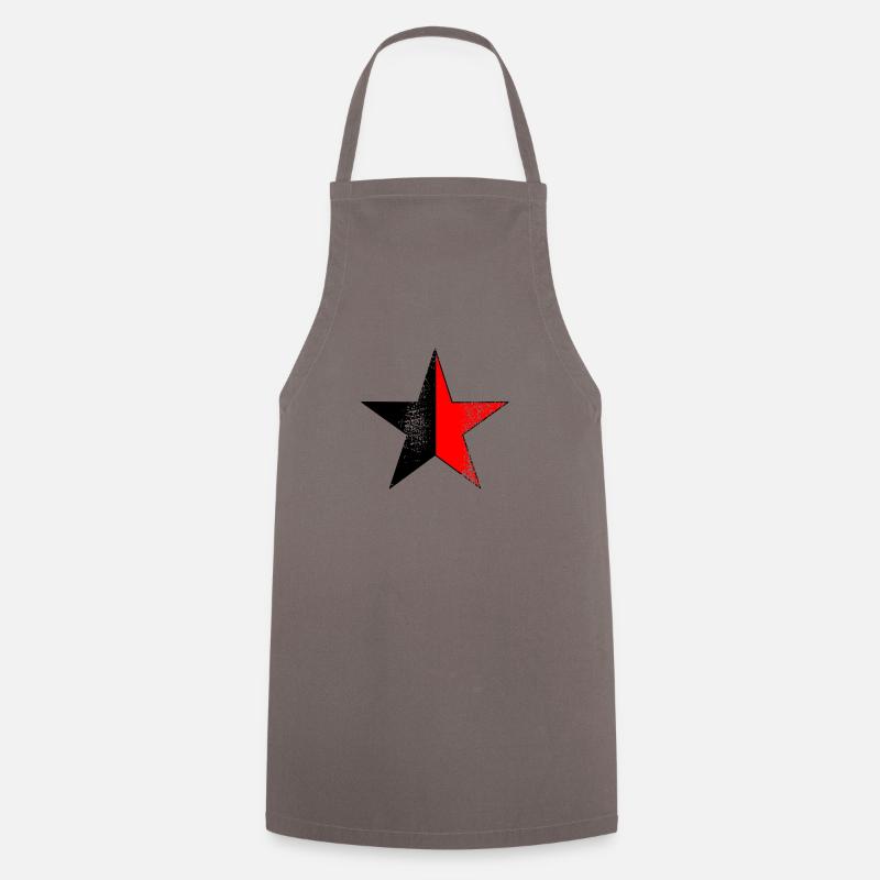 Star black-red - Cooking Apron - grey
