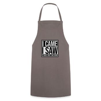 I came saw forget - Kochschürze - Grau - Vorne - AI Model Male 185 dark (185cm)