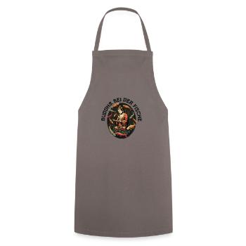BUDDHA at Pisces - Cooking Apron - grey - Front - AI Model Male 185 dark (185cm)