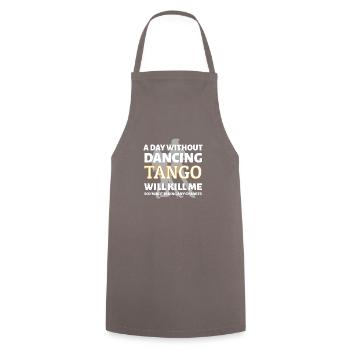 Dancing Dance Music - Cooking Apron - grey - Front - AI Model Male 185 dark (185cm)