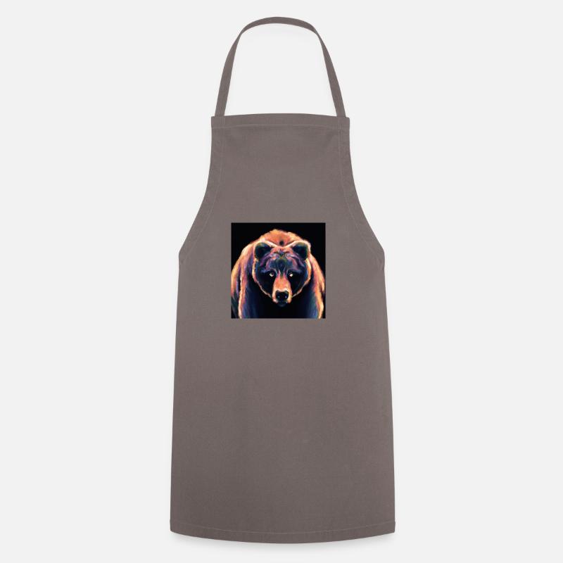 L’ours est en liberté - Tablier de cuisine - gris