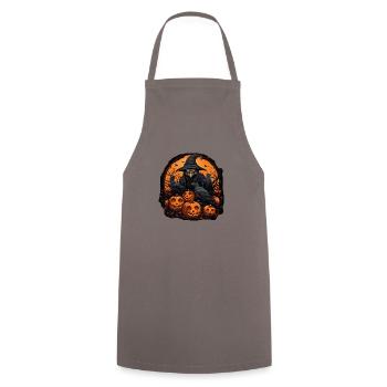 Sorciers et corbeaux - Tablier de cuisine - gris - Devant - AI Model Male 185 dark (185cm)