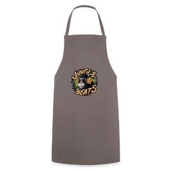 jungle gorille musique - Tablier de cuisine - gris - Devant - AI Model Male 185 dark (185cm)