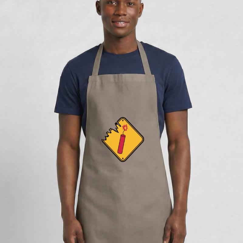 shield caution danger danger caution stan Cooking Apron