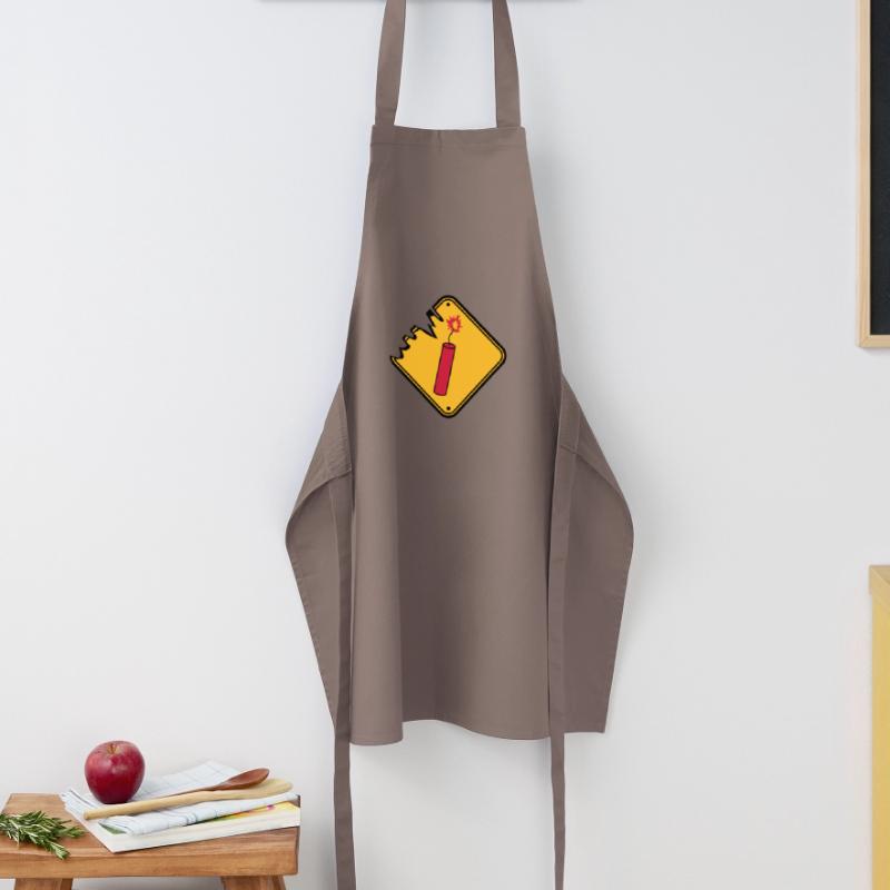 shield caution danger danger caution stan Cooking Apron