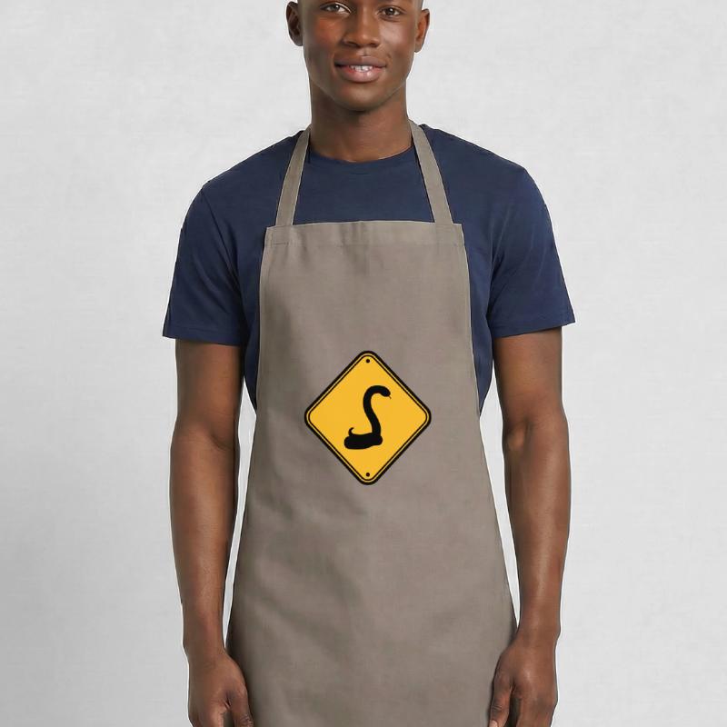 snake caution caution caution note sign s Cooking Apron