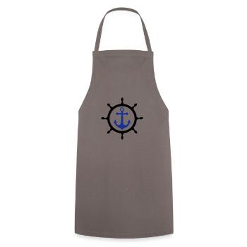 ancre marine 3 - Kochschürze - Grau - Vorne - AI Model Male 185 dark (185cm)