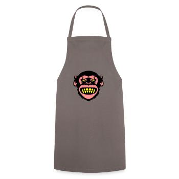 monkey monkey grimace 8 - Cooking Apron - grey - Front - AI Model Male 185 dark (185cm)