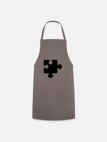 puzzel - Kochschürze - Grau