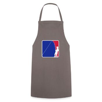 blue red logo angler sport silhouette clipart hobb - Cooking Apron - grey - Front - AI Model Male 185 dark (185cm)