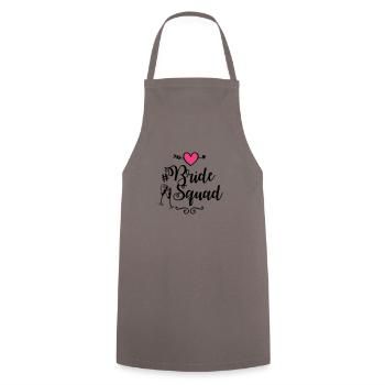 bride squad heart - Kochschürze - Grau - Vorne - AI Model Male 185 dark (185cm)