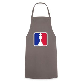 Les échecs Rouge Bleu - Tablier de cuisine - gris - Devant - AI Model Male 185 dark (185cm)