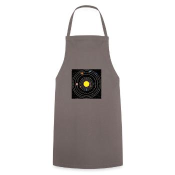 Solar system - Cooking Apron - grey - Front - AI Model Male 185 dark (185cm)