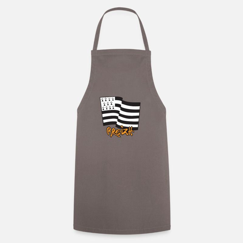 logo Jaune Moutarde - Tablier de cuisine - gris