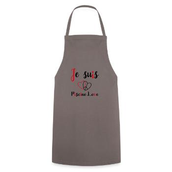 peace and love - Tablier de cuisine - gris - Devant - AI Model Male 185 dark (185cm)