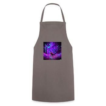 Psy Forest - Cooking Apron - grey - Front - AI Model Male 185 dark (185cm)