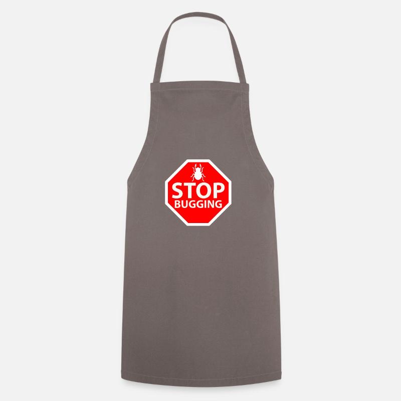 Arrêtez les écoutes - Tablier de cuisine - gris