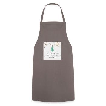 Frohe Weihnachten - Kochschürze - Grau - Vorne - AI Model Male 185 dark (185cm)