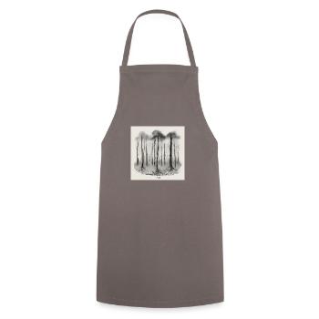 Forest - Kochschürze - Grau - Vorne - AI Model Male 185 dark (185cm)