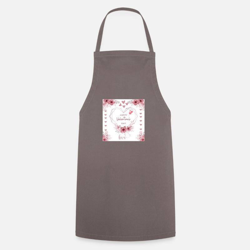 La Saint-Valentin - Tablier de cuisine - gris