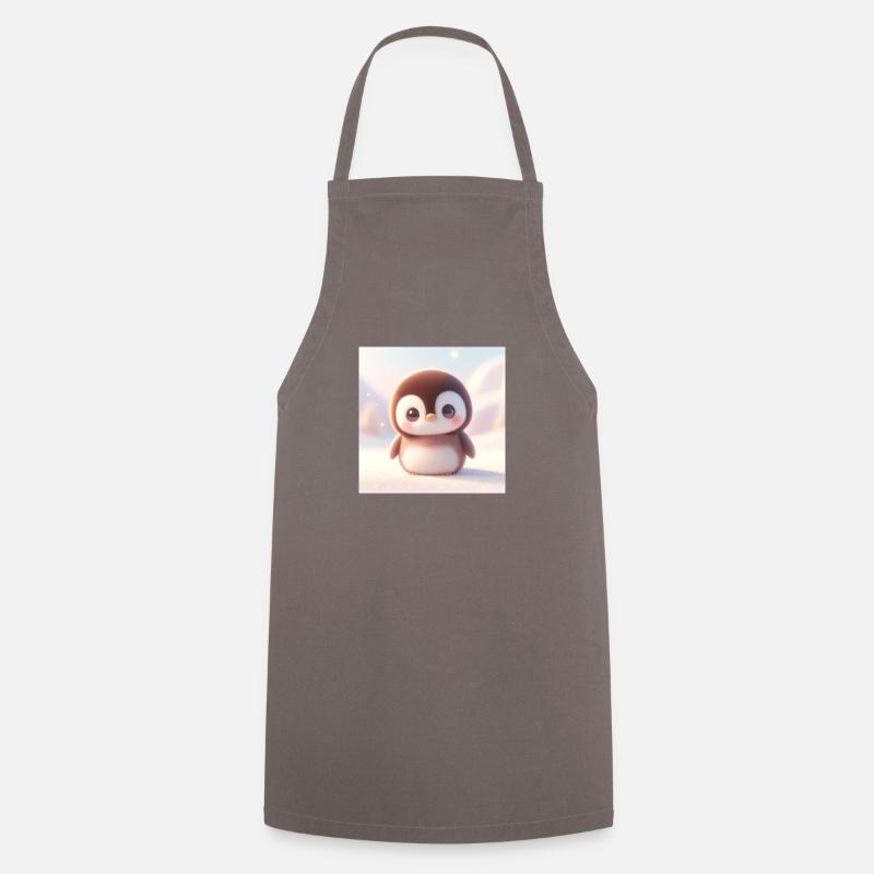Penguins snow 2 - Cooking Apron - grey