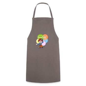 Quelle belle journée - Tablier de cuisine - gris - Devant - AI Model Male 185 dark (185cm)