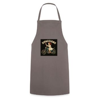 Dipaggiano 2 - Cooking Apron - grey - Front - AI Model Male 185 dark (185cm)