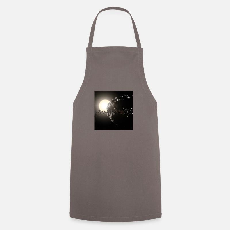 Moon and starry sky - Cooking Apron - grey