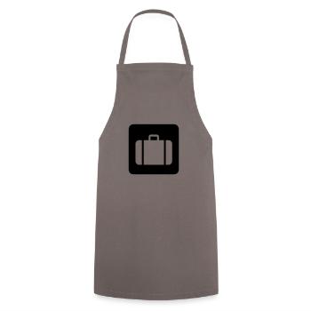 valise,voyage,aéroport,Gare ferroviaire - Tablier de cuisine - gris - Devant - AI Model Male 185 dark (185cm)
