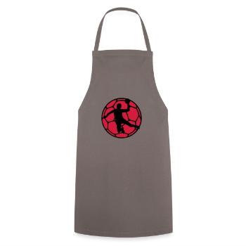 Handball - Kochschürze - Grau - Vorne - AI Model Male 185 dark (185cm)