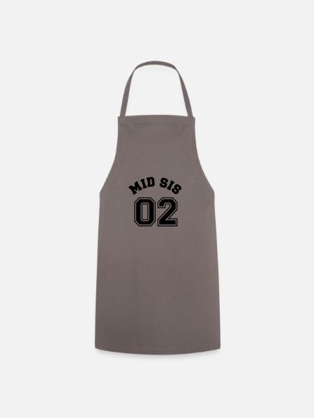 Mid SIS 02 - Middle sister - Middle sister - Cooking Apron - grey
