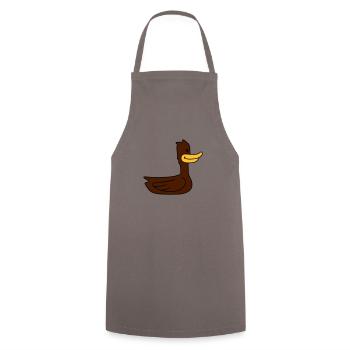 Funny Duck - Tablier de cuisine - gris - Devant - AI Model Male 185 dark (185cm)