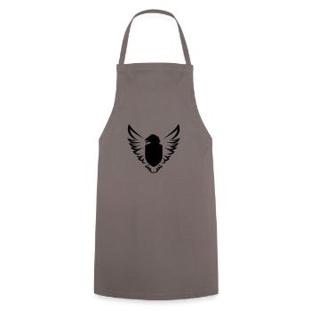 eagle-bird-ecuson-bouclier-shild-wing-01 - Tablier de cuisine - gris - Devant - AI Model Male 185 dark (185cm)