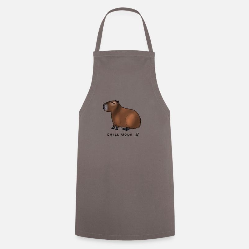 Capybara Chill Mode - Kochschürze - Grau