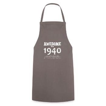 1940 - Legendary 84th Anniversary - Cooking Apron - grey - Front - AI Model Male 185 dark (185cm)