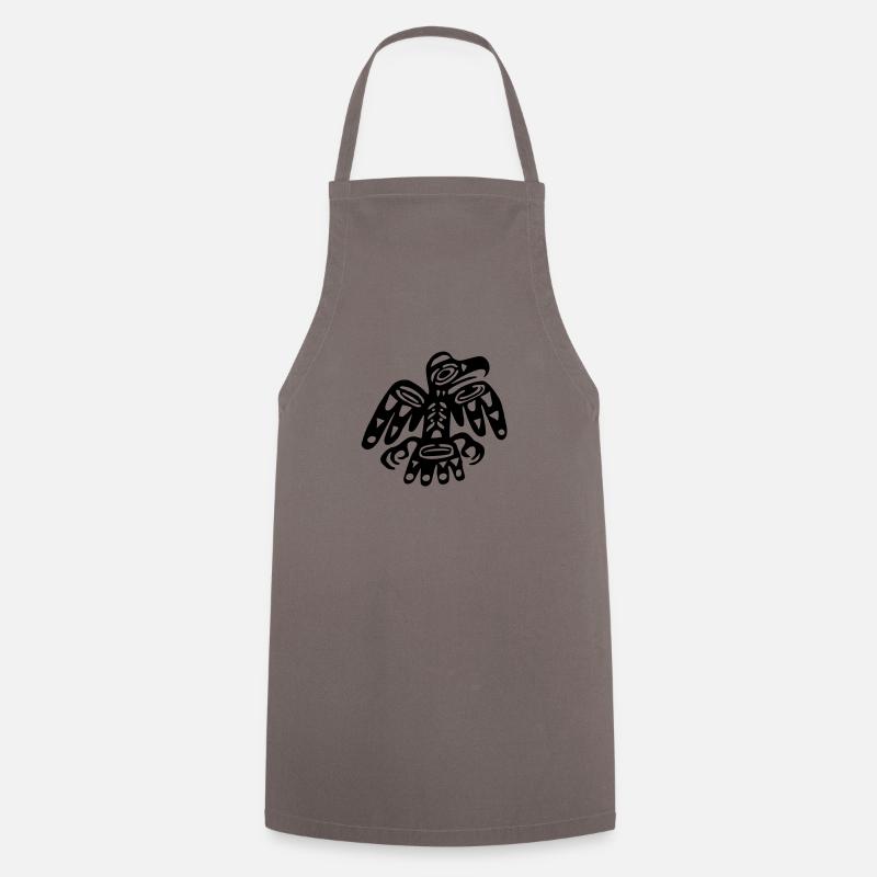 indianer-symbol adler exit-shirt - Kochschürze - Grau