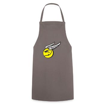tennisball2_3c - Kochschürze - Grau - Vorne - AI Model Male 185 dark (185cm)
