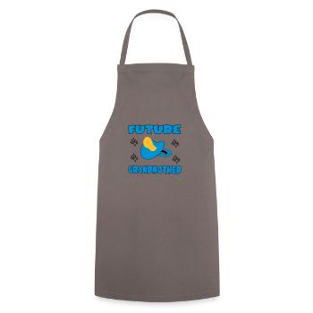 Future grandmother - Cooking Apron - grey - Front - AI Model Male 185 dark (185cm)