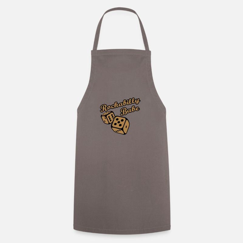 Rockabilly Babe - Cooking Apron - grey