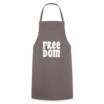 Freedom - Befreiung - Kochschürze - Grau - Vorne - AI Model Male 185 dark (185cm)