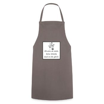 All the same - Cooking Apron - grey - Front - AI Model Male 185 dark (185cm)