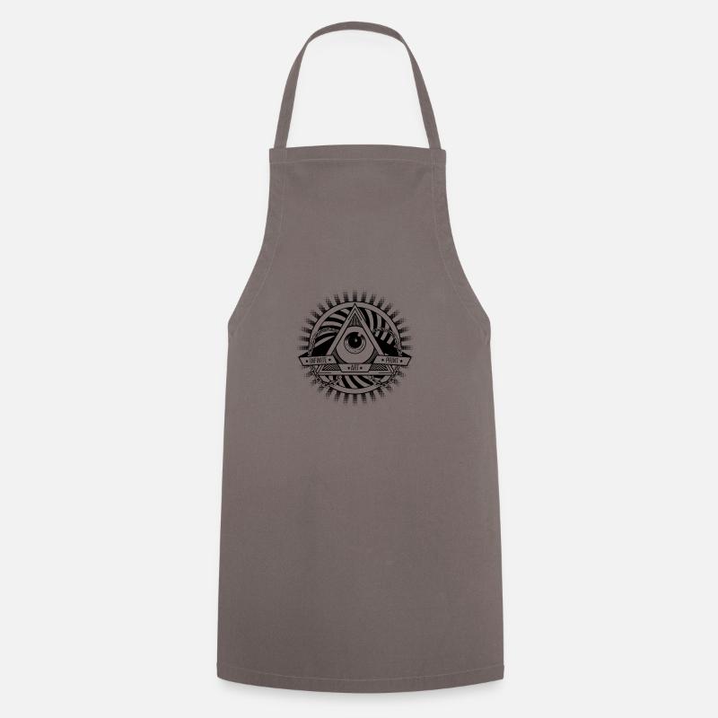 The Art that sees everything - Cooking Apron - grey