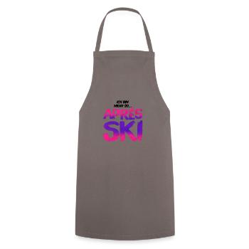 Apres ski - Cooking Apron - grey - Front - AI Model Male 185 dark (185cm)