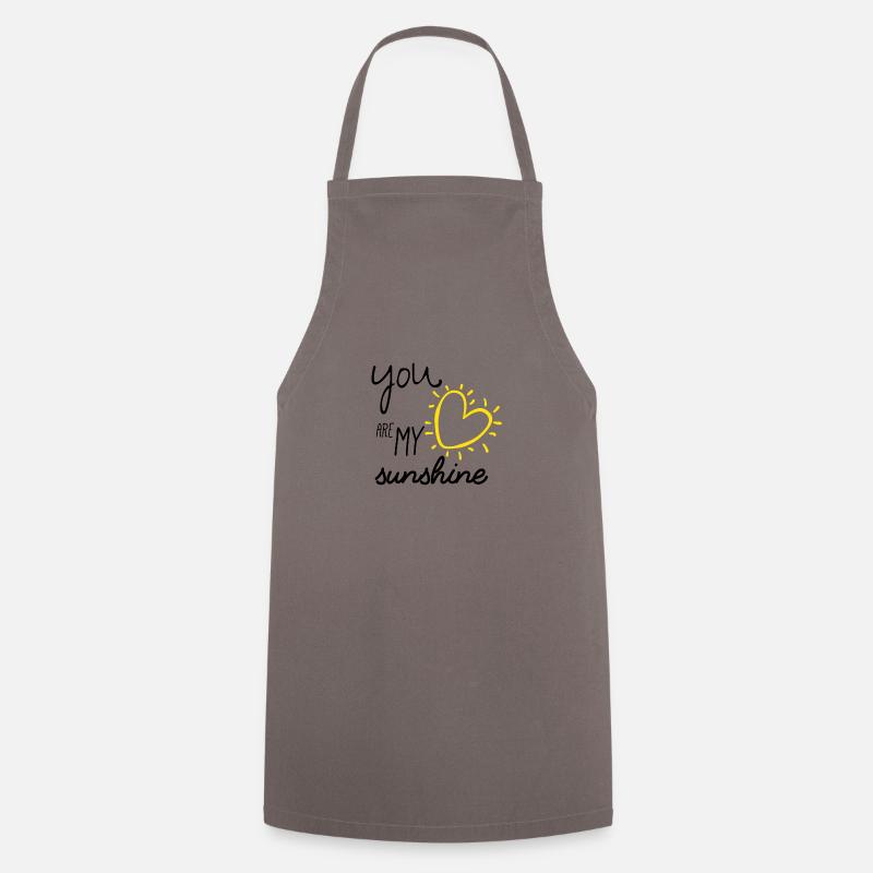 Partnerlook Mutter Tochter My Sunshine Mutter - Kochschürze - Grau