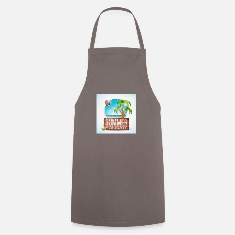 Summer Holidays Summer Vacations Holidays - Cooking Apron - grey