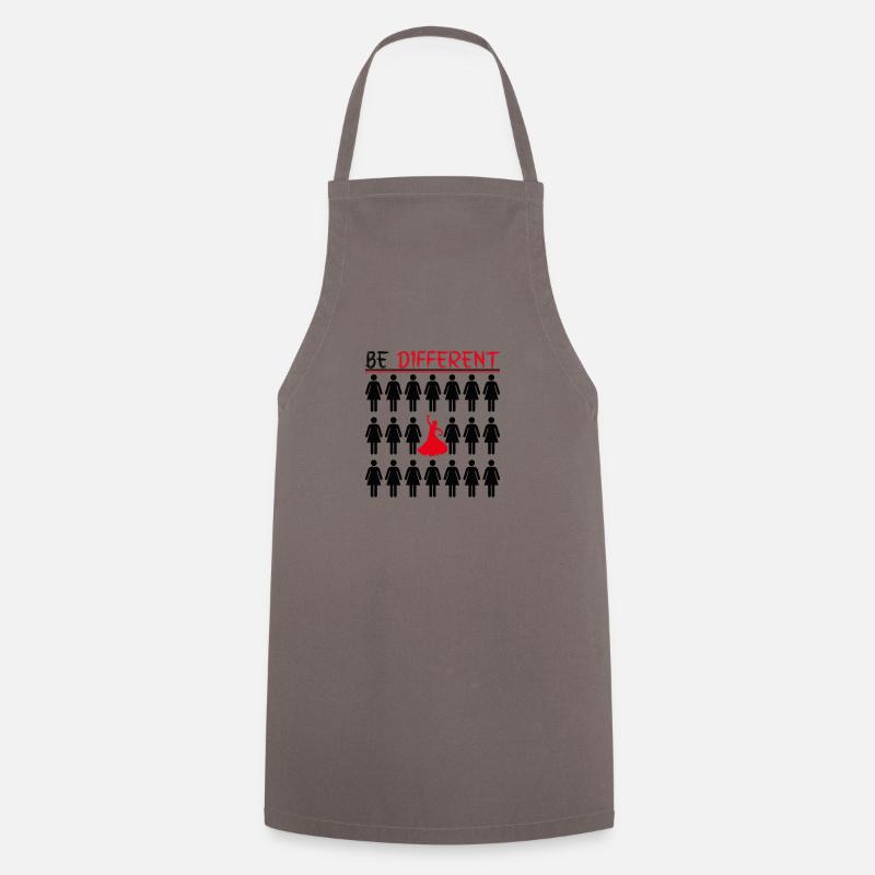 Be Different Flamenco - Black - Cooking Apron - grey