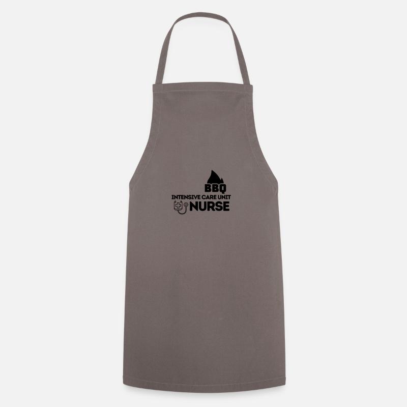 INTENSIVE CARE UNIT BBQ NURSE - Cooking Apron - grey