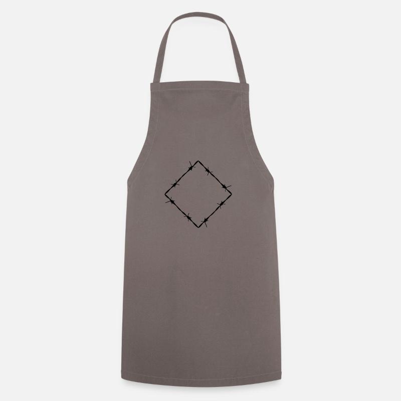 Barbed wire diamond - Cooking Apron - grey